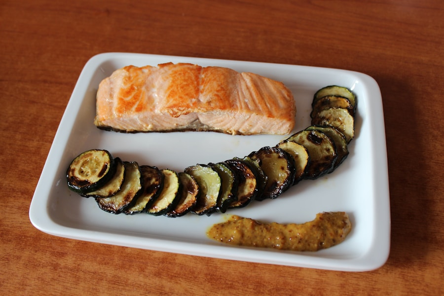 Photo Wine pairing with salmon