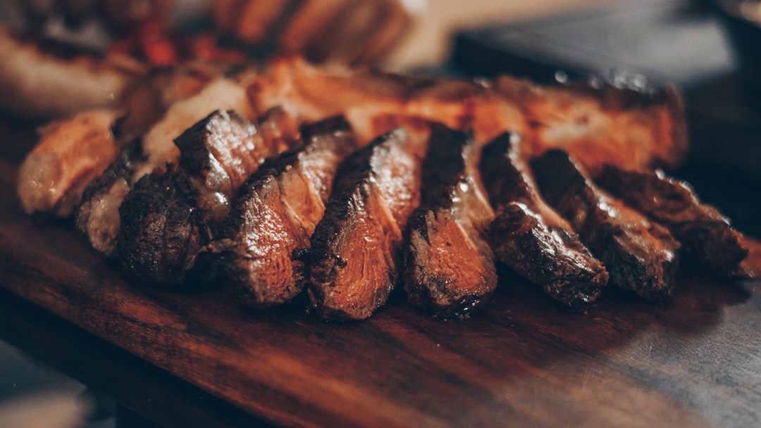 Photo Grilling steak
