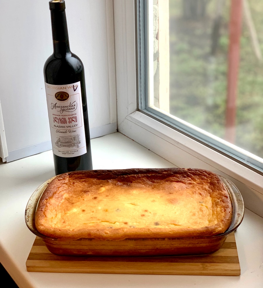 Photo butter and bread wine